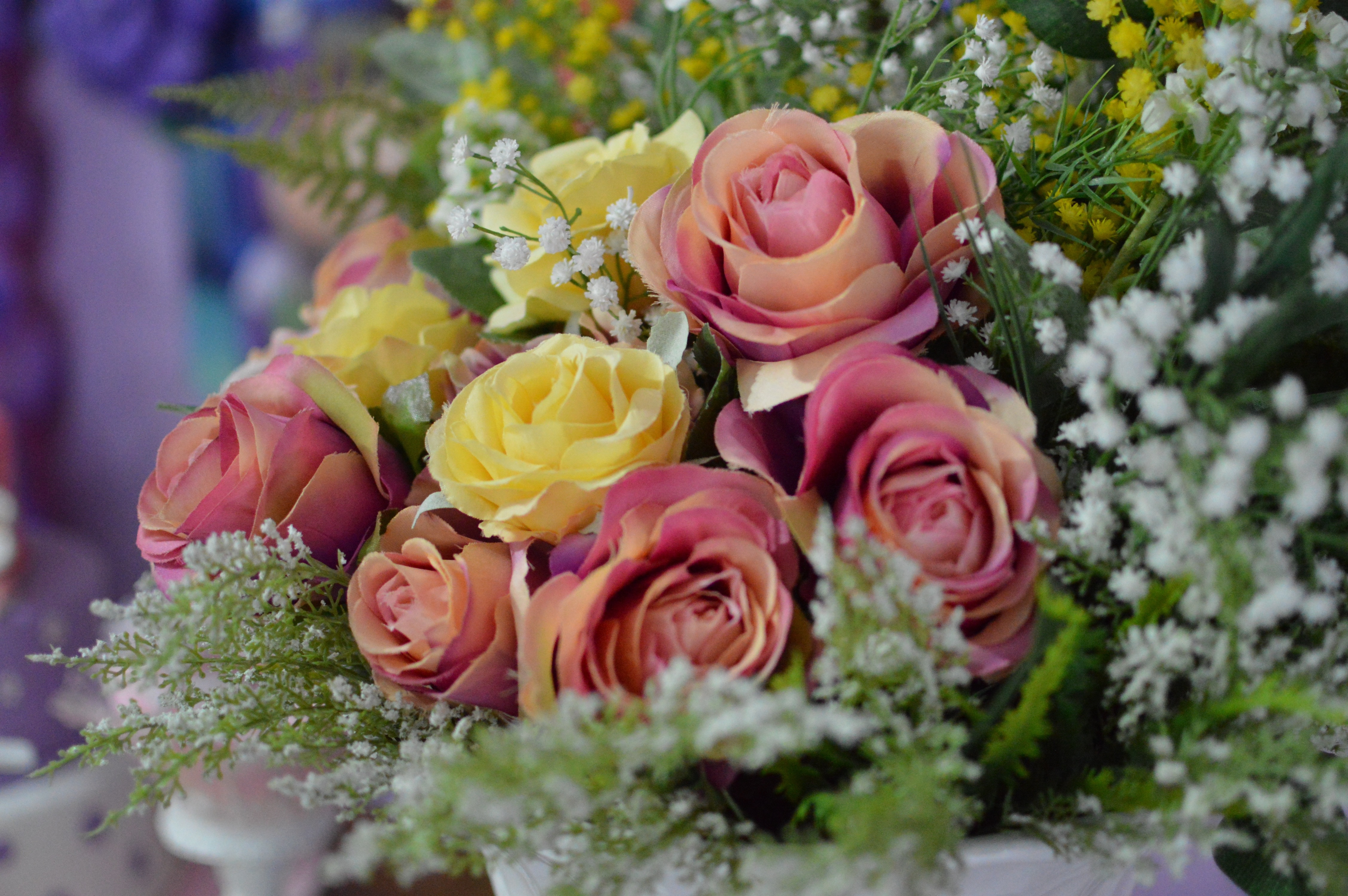 Close detail of premium permanent botanicals
